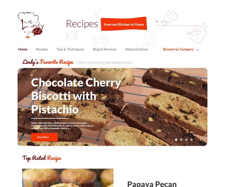 Chef Blog Redesign - Website Rebuild - Lindysez.com 5 Chef Blog Redesign – Website Rebuild – Lindysez.com