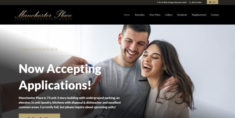 Manchester Place – Web de edificio de apartamentos