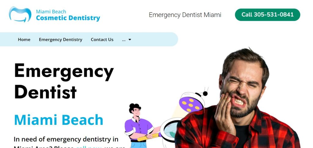 Snip Emergency Dentist in Miami Beach Google Chrome 12