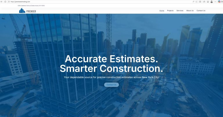 Snip Premier Estimating and Consulting Inc. and 5 more pages Your Chrome Microsoft Edge