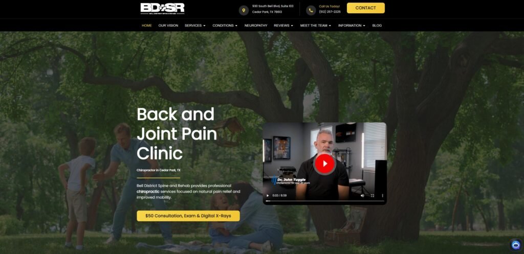 Snip Chiropractor Cedar Park TX Bell District Spine and Rehab Google Chrome 2