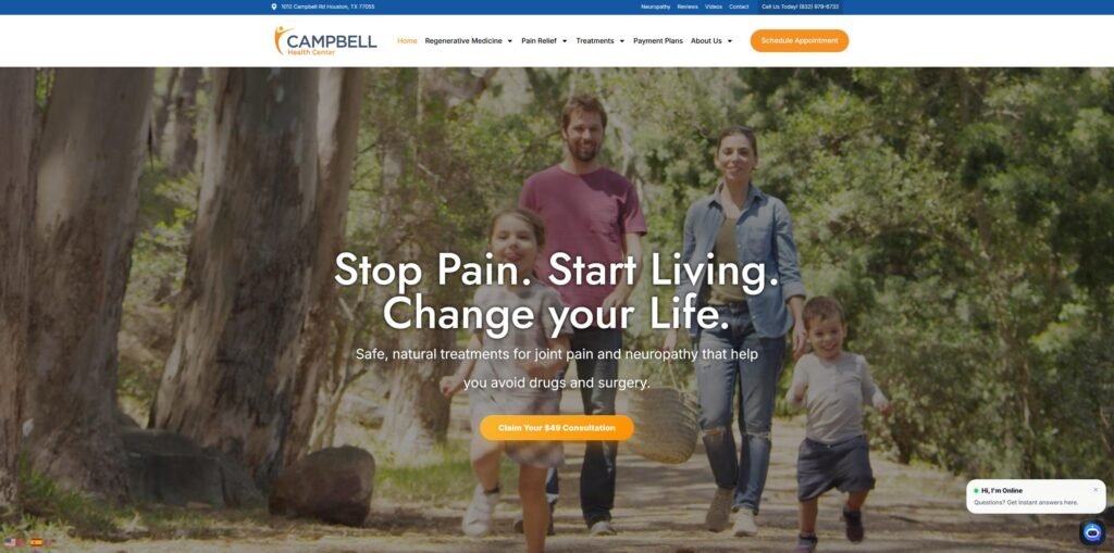 Snip Home Campbell Health Center Google Chrome