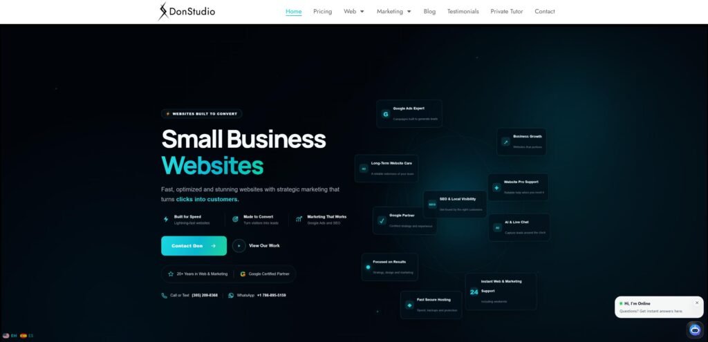 Snip Small Business Websites Marketing and Monthly Support Google Chrome 2