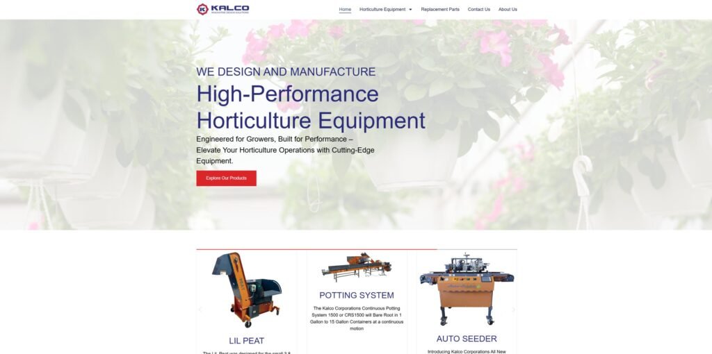 Snip kalcocorp.com Google Chrome