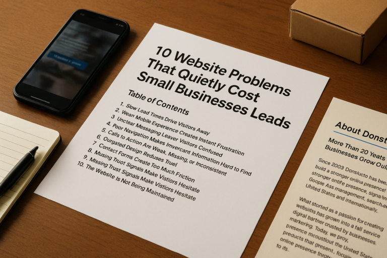 10 Website Problems That Quietly Cost Small Businesses Leads 1 10 Website Problems That Quietly Cost Small Businesses Leads