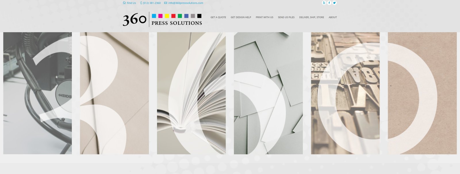 Website redesign example