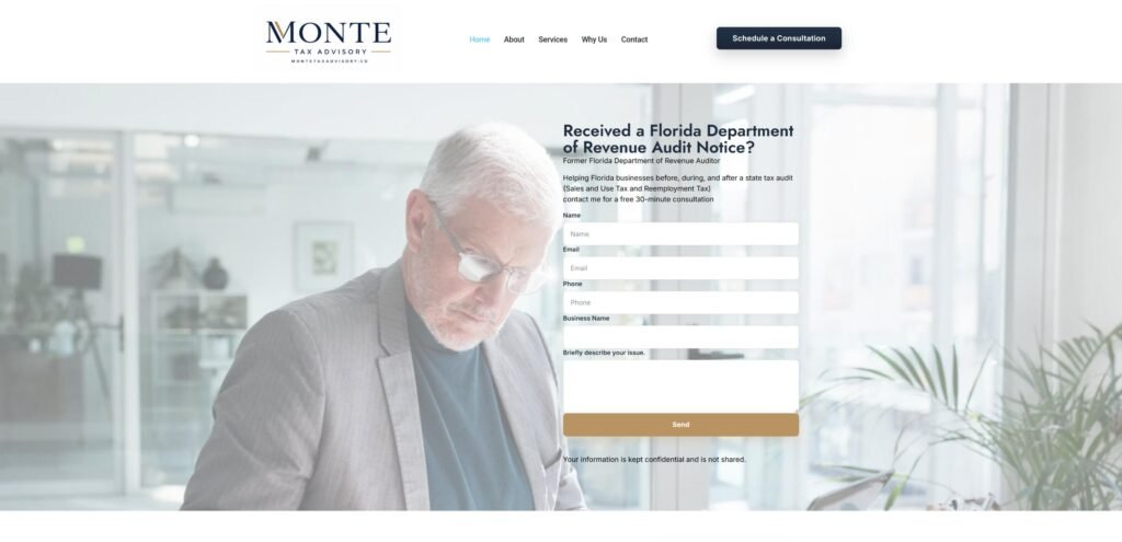 Recorte de montetaxadvisory.co Google Chrome 2