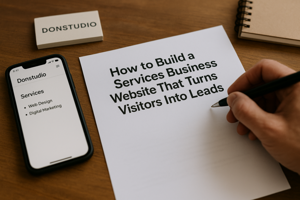 How to Build a Service Business Website That Turns Visitors Into Leads