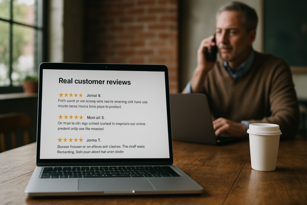 Use real customer reviews to add immediate credibility - How to Improve Trust on Your Website With Reviews, Testimonials,...