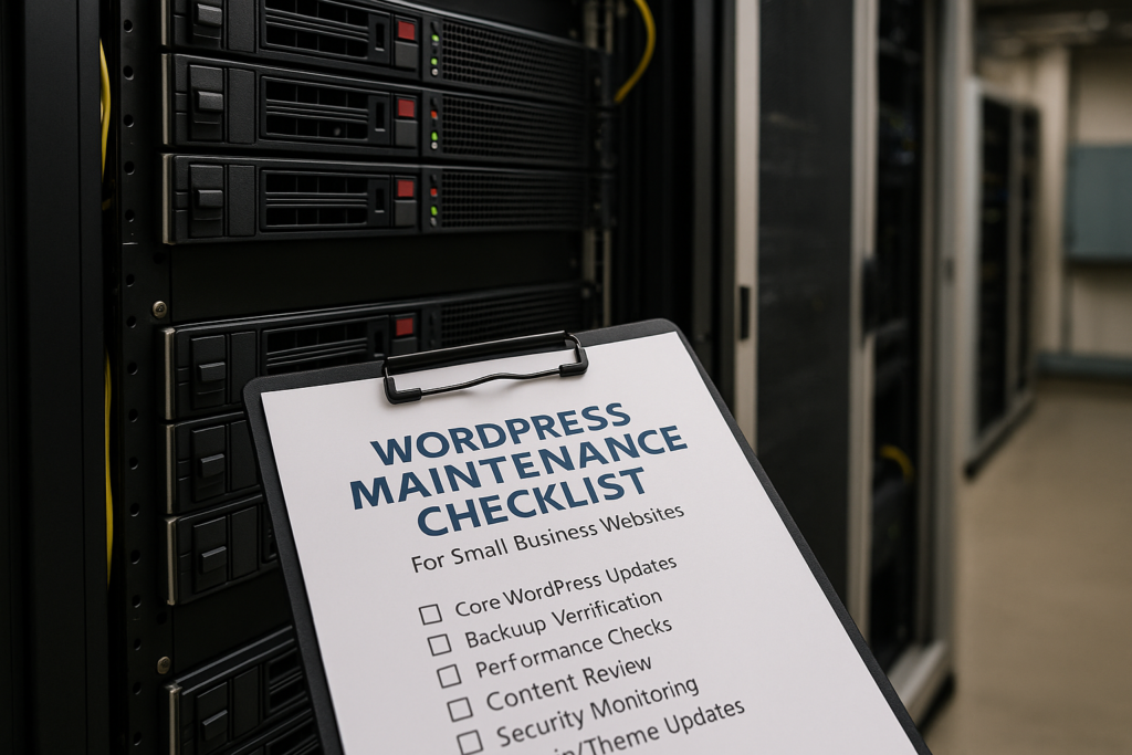 WordPress Maintenance Checklist for Small Business Websites