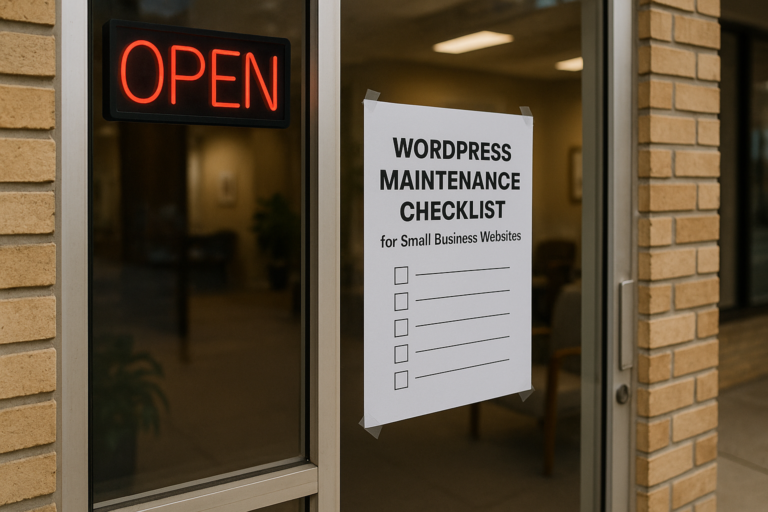WordPress Maintenance Checklist for Small Business Websites: What to Update Every Month