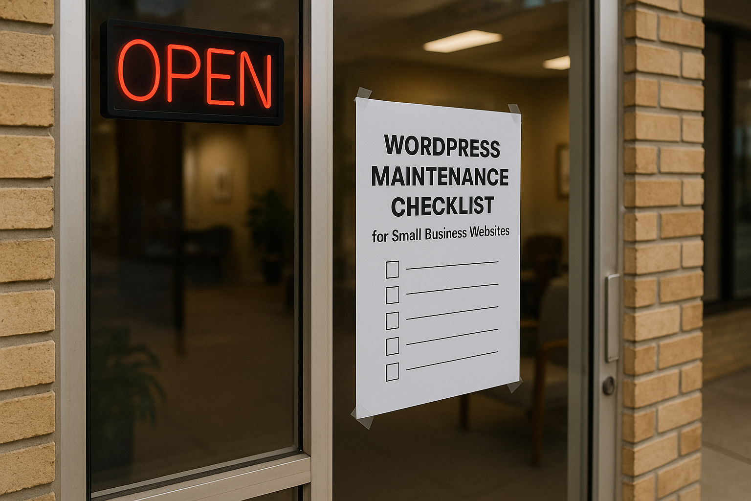 WordPress Maintenance Checklist for Small Business Websites: What to Update Every Month
