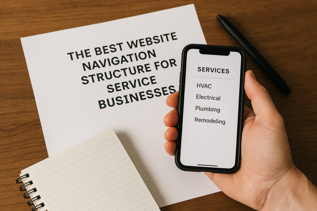 The Best Website Navigation Structure for Service Businesses With Multiple Services