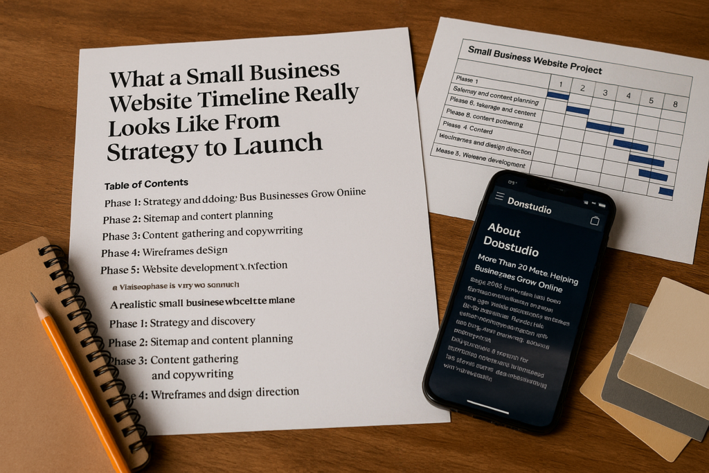 What a Small Business Website Timeline Really Looks Like From Strategy to Launch